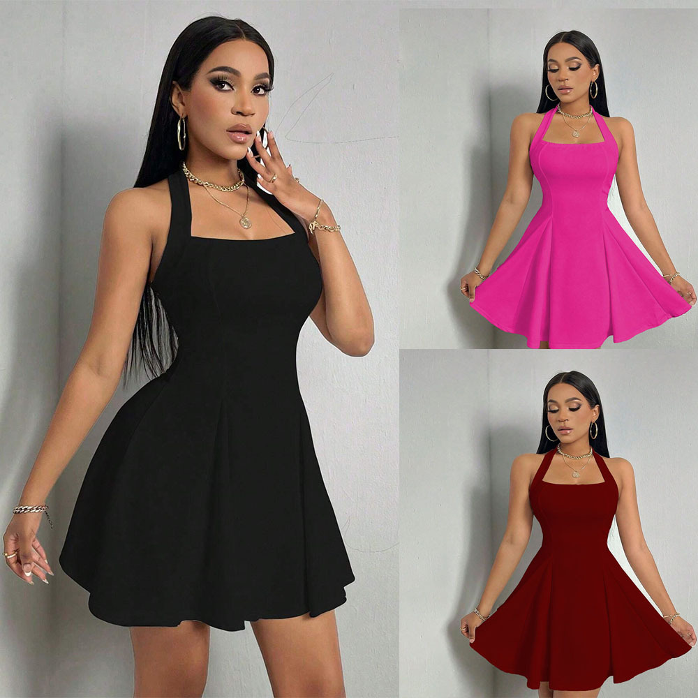 Y2K New Women Sexy Halter Back - Y2K Backless Halter Mini Dress review and price