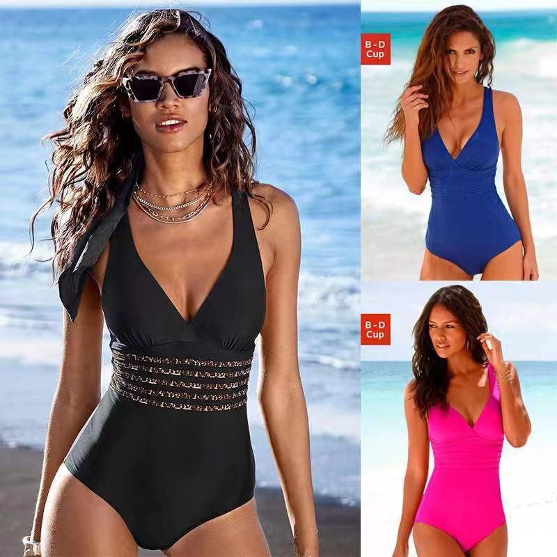 Woman Swimsuit Tankini Solid C - Swimwear review and price