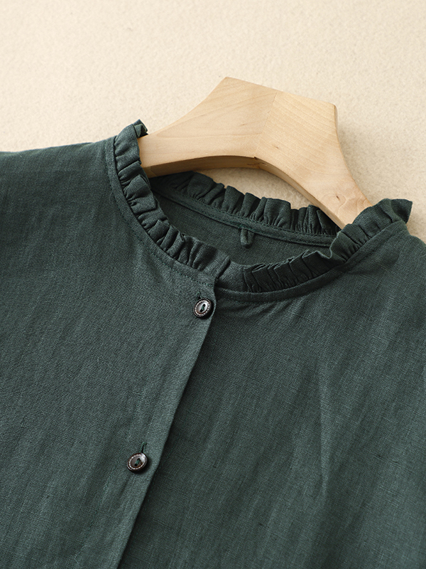 Casual Loose Cotton Linen Long - Casual Loose Linen Shirt Dress review and price