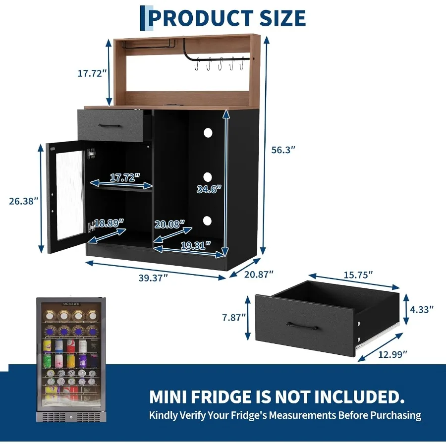 Wine bar cabinet with fridge s - Tops review and price
