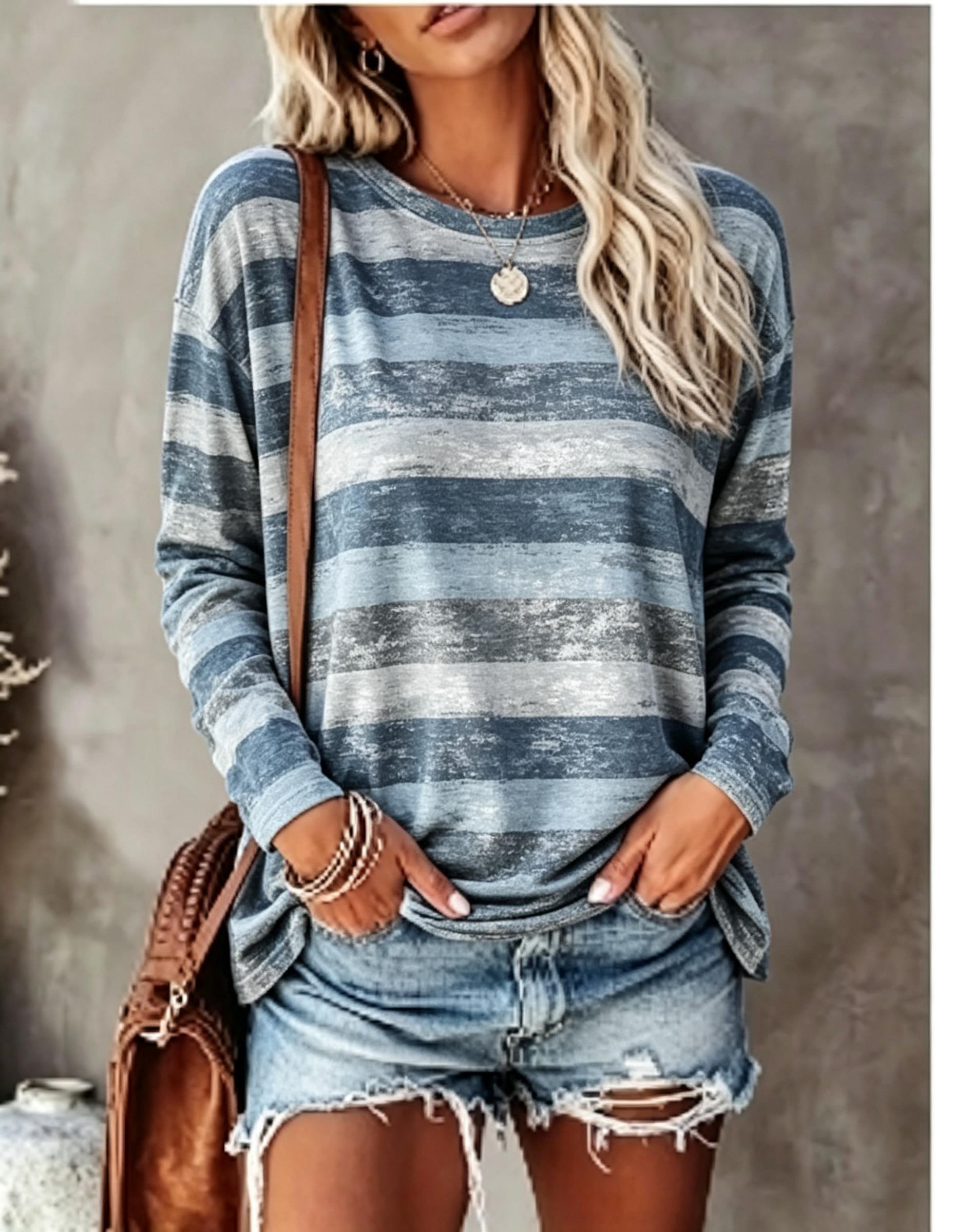 Women Long Sleeve T‑Shirt Vint - Blouses review and price