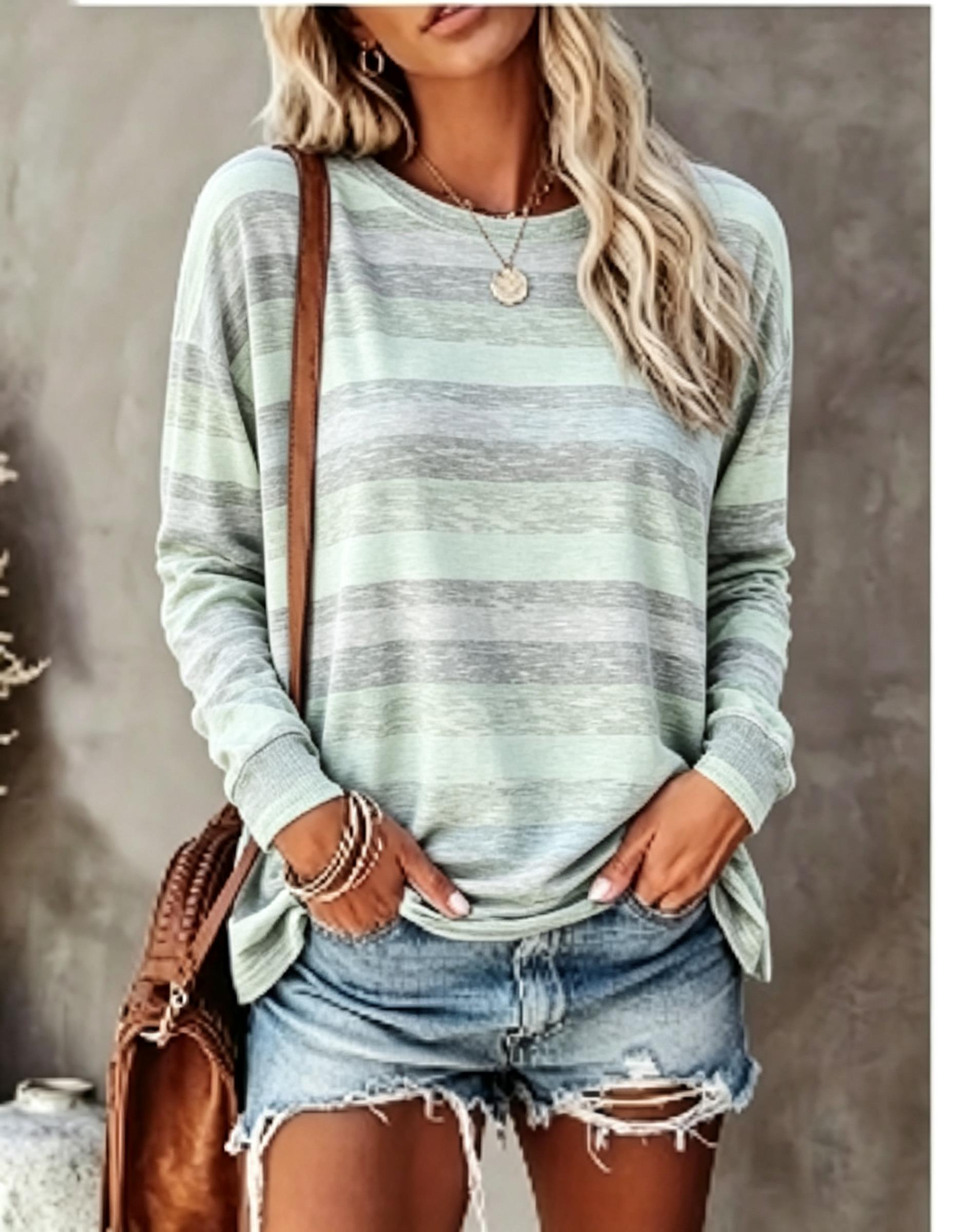Women Long Sleeve T‑Shirt Vint - Blouses review and price