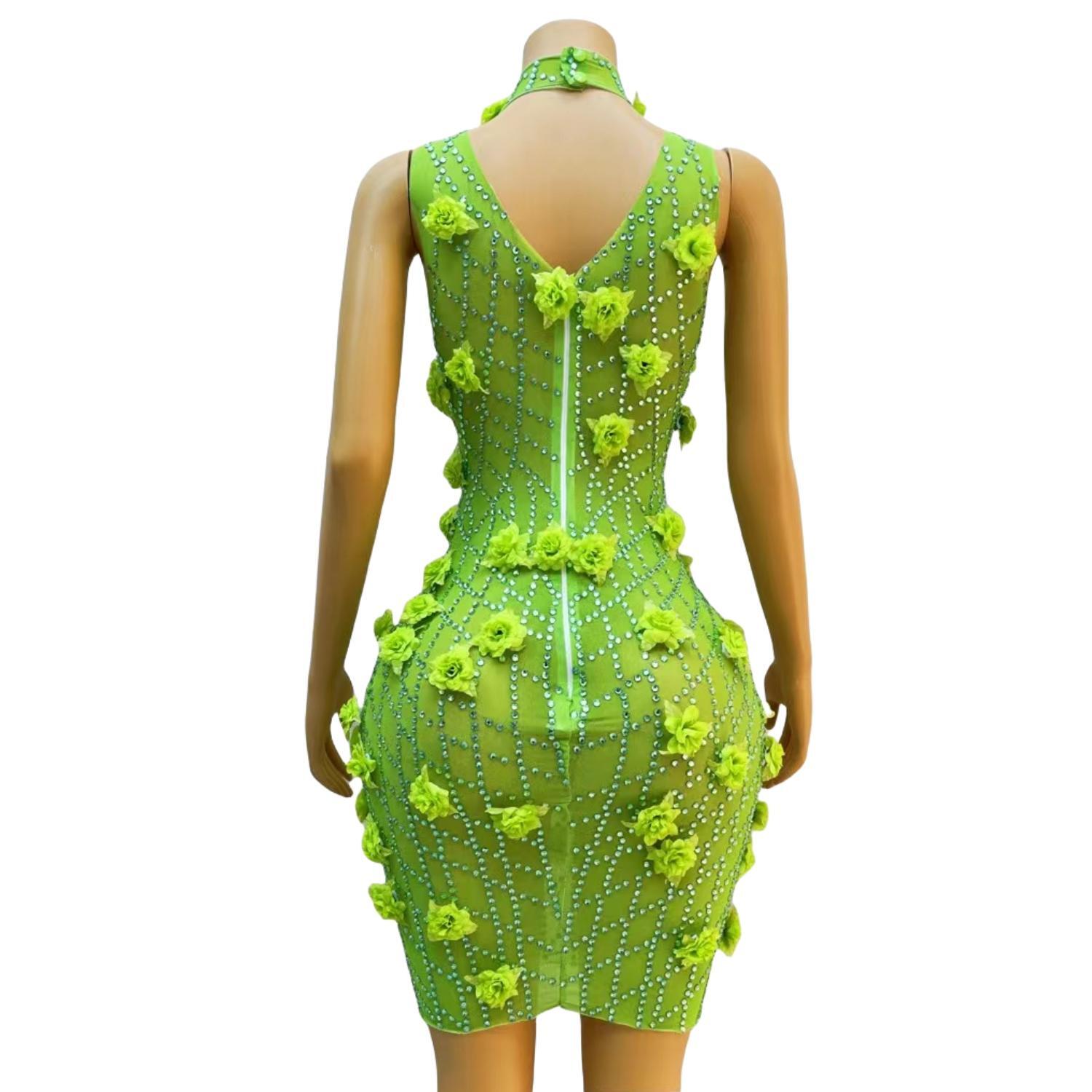 Chic Sparkly Crystals Rhinesto - Sparkly Rhinestone Club Party Dress review and price