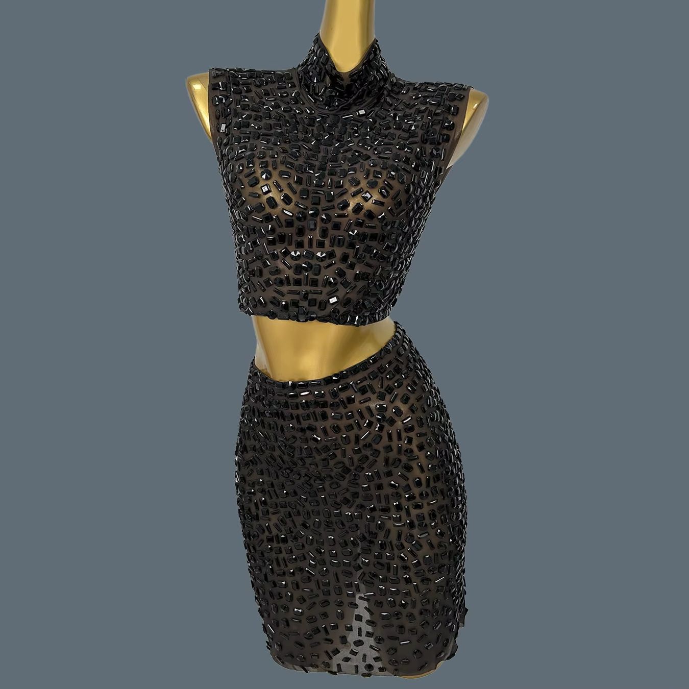 Summer Sparkly Black Rhineston - Sparkly Rhinestone Club Party Dress review and price