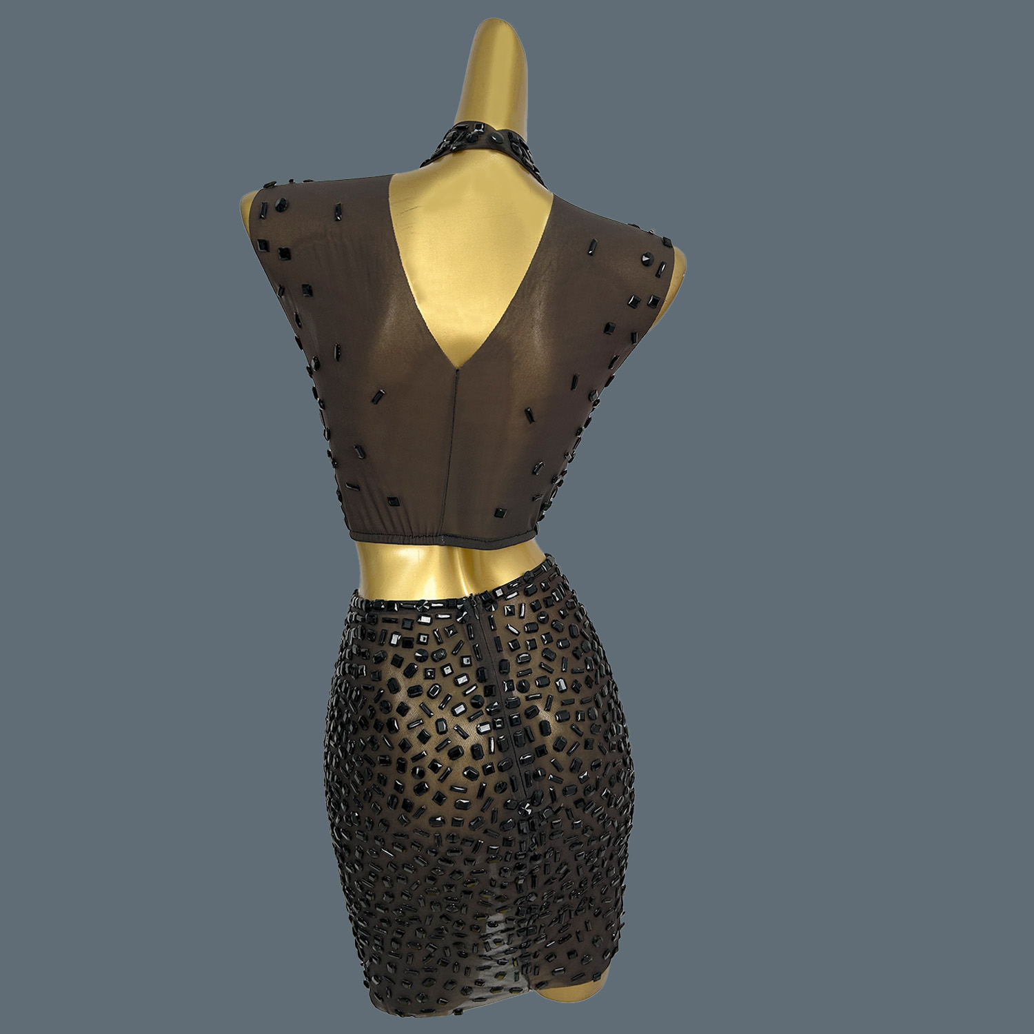 Summer Sparkly Black Rhineston - Sparkly Rhinestone Club Party Dress review and price