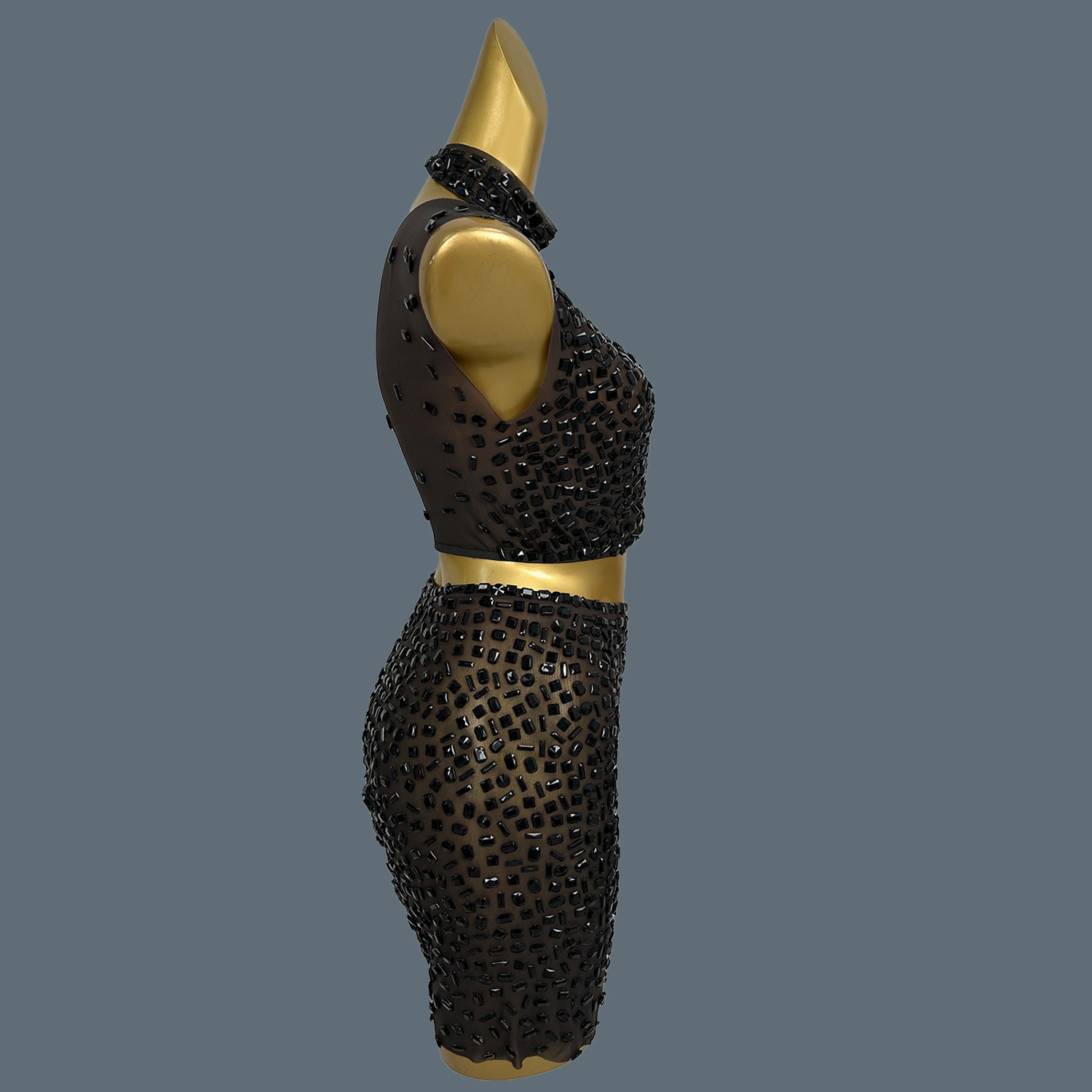Summer Sparkly Black Rhineston - Sparkly Rhinestone Club Party Dress review and price