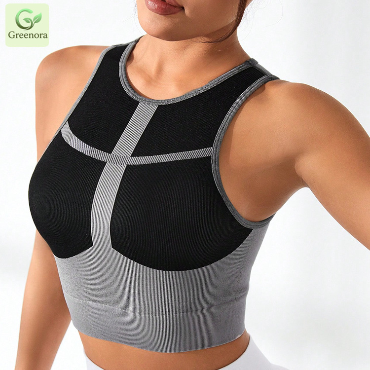 Seamless Sports Bra Women Ribb - Seamless Ribbed Workout Tank Top review and price