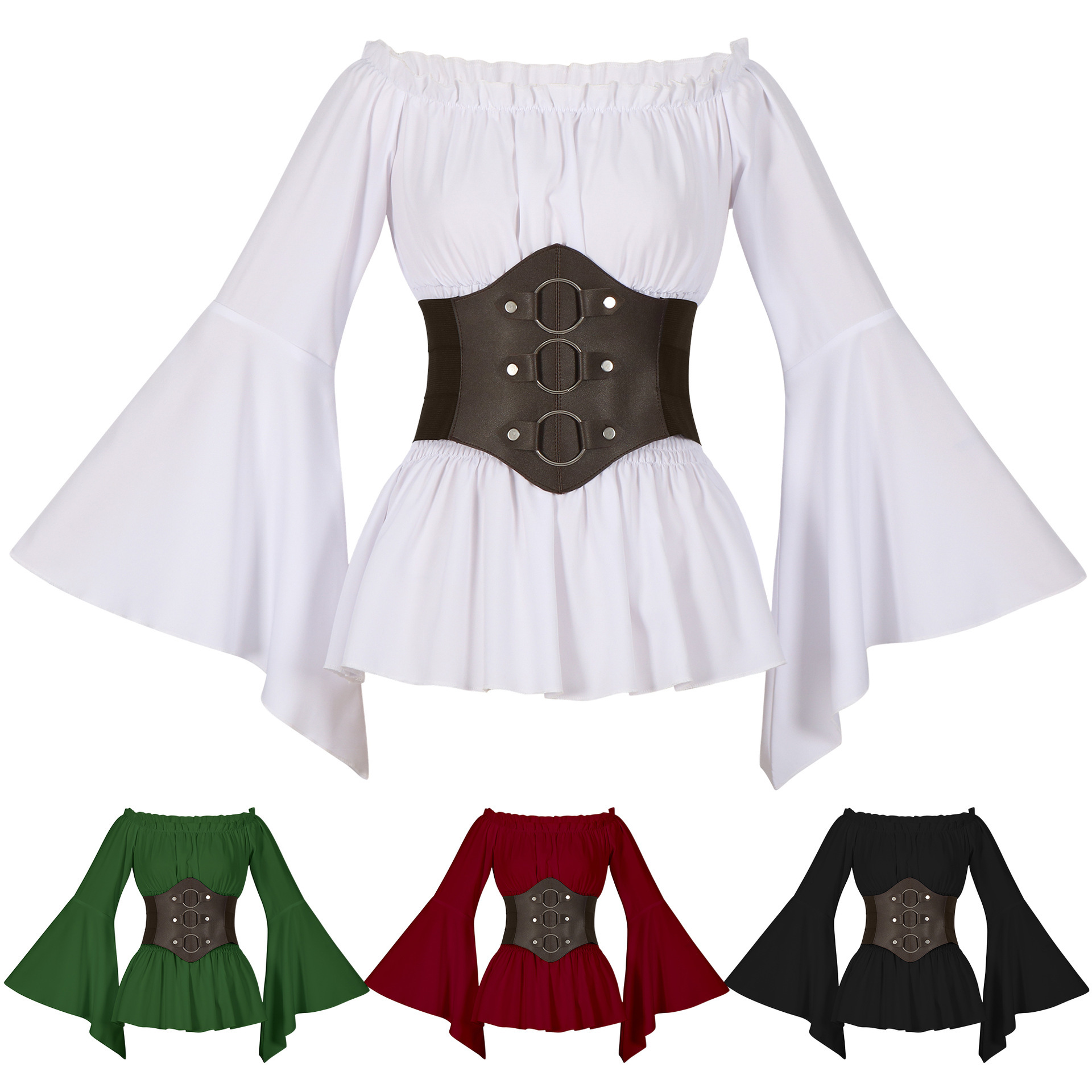 Medieval Victorian Pirate Shir - Tops review and price